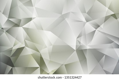 Light Gray vector gradient triangles texture. Colorful illustration in abstract style with triangles. A completely new design for your leaflet.