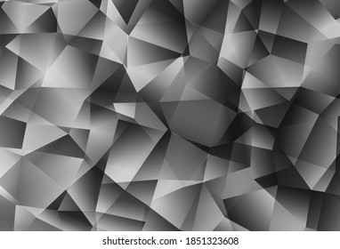 Light Gray vector gradient triangles pattern. Colorful illustration in polygonal style with gradient. A new texture for your web site.