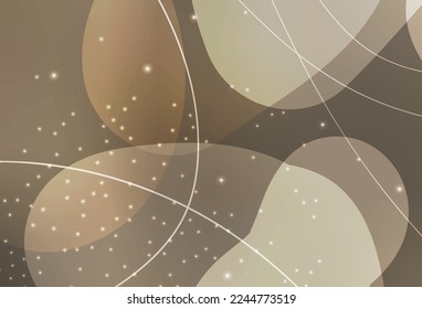 Vector Gris claro Ilustración con círculos coloridos, líneas en estilo abstracto. Ilustración con un conjunto de círculos abstractos de colores brillantes. Diseño elegante para tapices.
