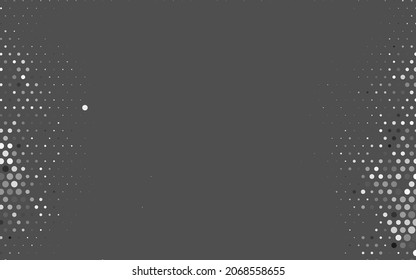 Light Gray vector Illustration with set of shining colorful abstract circles. Abstract illustration with colored bubbles in nature style. Wallpaper for a cell phone.