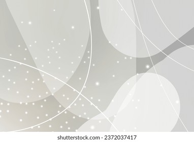 Light Gray vector Illustration with set of shining colorful abstract circles, lines. Modern abstract illustration with colorful water drops. Modern template for landing page.