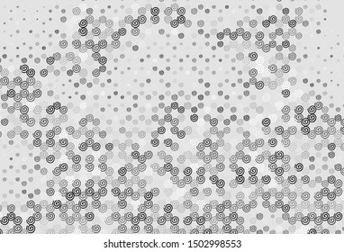 Light Gray vector layout with bent lines. Colorful geometric sample with gradient lines.  Abstract design for your web site.