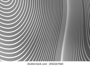 Light Gray vector layout with bent lines. Glitter abstract illustration with wry lines. Elegant pattern for a brand book.