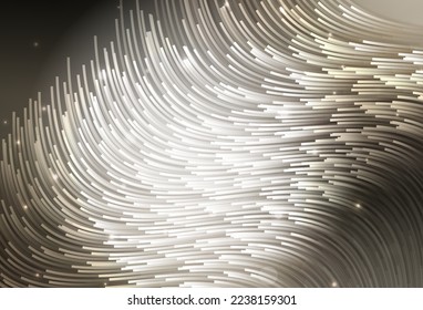 Light Gray vector layout with bent lines. Glitter abstract illustration with wry lines. Abstract design for your web site.