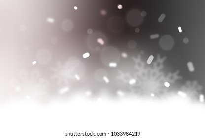 Light Gray vector layout with bright snowflakes. Modern geometrical abstract illustration with crystals of ice. New year design for your business advert.