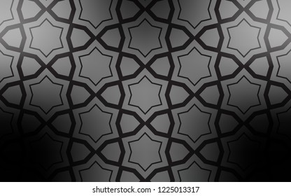 Light Gray vector layout with bright stars. Stars on blurred abstract background with gradient. Pattern for websites, landing pages.