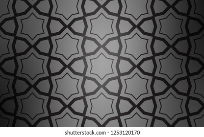 Light Gray vector layout with bright stars. Decorative illustration with stars on abstract template. Best design for your ad, poster, banner.