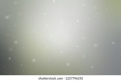 Light Gray vector layout with circle shapes. Glitter abstract illustration with blurred drops of rain. Pattern can be used for beautiful websites.