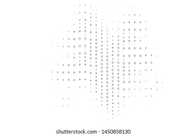 Light Gray vector layout with circle shapes. Blurred bubbles on abstract background with colorful gradient. Pattern for beautiful websites.