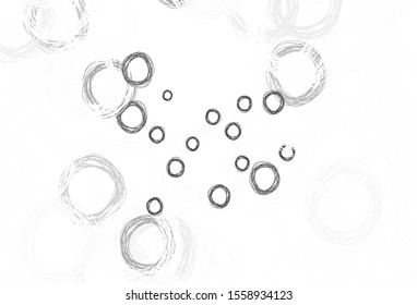 Light Gray vector layout with circle shapes. Beautiful colored illustration with blurred circles in nature style. Pattern for beautiful websites.
