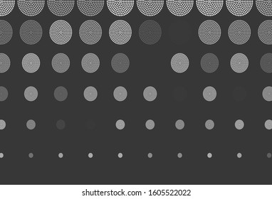 Light Gray vector layout with circle shapes. Blurred decorative design in abstract style with bubbles. Pattern for ads, leaflets.