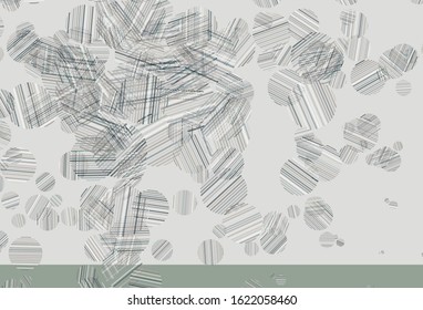 Light Gray vector layout with circle shapes. Illustration with set of shining colorful abstract circles. Design for your business advert.