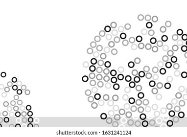 Light Gray vector layout with circle shapes. Modern abstract illustration with colorful water drops. New template for your brand book.