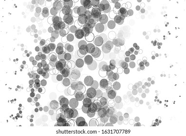 Light Gray vector layout with circle shapes. Abstract illustration with colored bubbles in nature style. New template for your brand book.