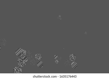 Light Gray vector layout with circle shapes. Blurred decorative design in abstract style with bubbles. Design for your business advert.