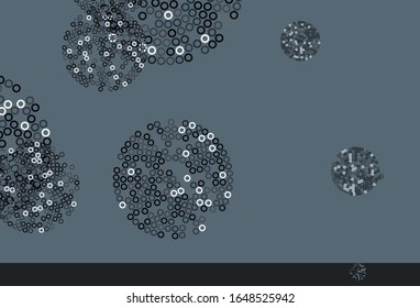 Light Gray vector layout with circle shapes. Abstract illustration with colored bubbles in nature style. Design for poster, banner of websites.