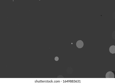 Light Gray vector layout with circle shapes. Glitter abstract illustration with blurred drops of rain. Pattern for beautiful websites.
