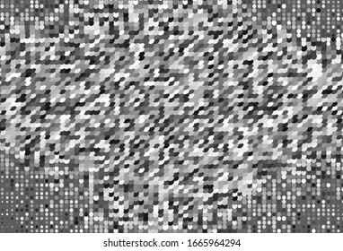 Diseño vectorial gris claro con formas redondeadas. Ilustración abstracta brillante con gotas borrosas de lluvia. Patrón de anuncios, folletos.