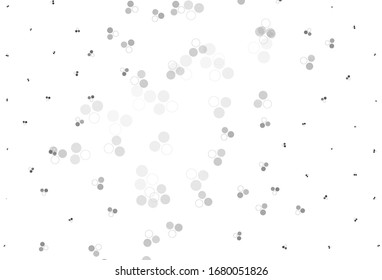 Light Gray vector layout with circle shapes. Beautiful colored illustration with blurred circles in nature style. Design for your business advert.