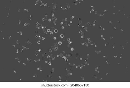 Light Gray vector layout with circle shapes. Blurred decorative design in abstract style with bubbles. Pattern for ads, leaflets.