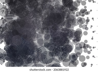 Light Gray vector layout with circle shapes. Illustration with set of shining colorful abstract circles. New template for your brand book.