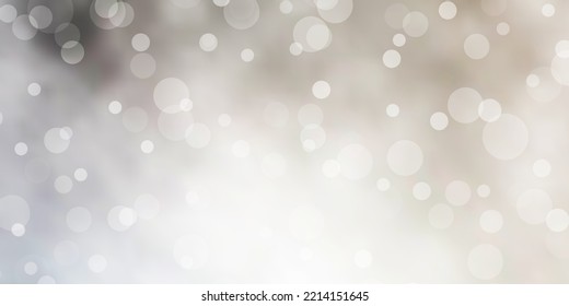 Light Gray vector layout with circle shapes. Glitter abstract illustration with colorful drops. Pattern for wallpapers, curtains.