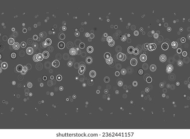 Light Gray vector layout with circle shapes. Beautiful colored illustration with blurred circles in nature style. Pattern for futuristic ad, booklets.