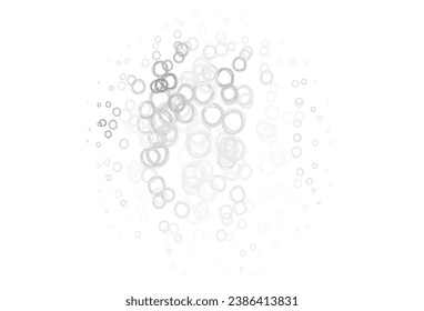 Light Gray vector layout with circle shapes. Blurred bubbles on abstract background with colorful gradient. Pattern for textures of wallpapers.