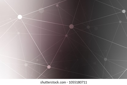 Light Gray vector layout with circles, lines. Colorful illustration with circles and lines in futuristic style. Pattern can be used for futuristic ad, booklets.