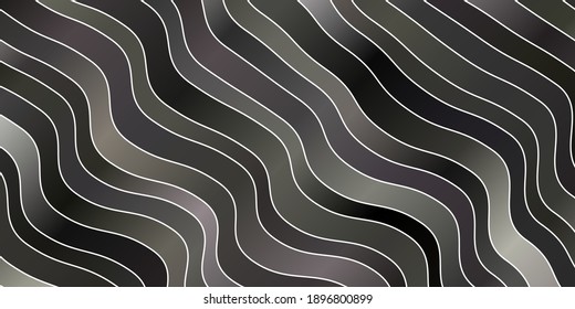 Light Gray vector layout with circular arc. Bright illustration with gradient circular arcs. Pattern for booklets, leaflets.