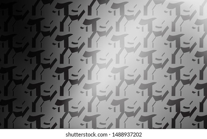 Light Gray vector layout with curved lines. Shining colorful illustration in simple style. A completely new template for your design.