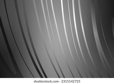 Light Gray vector layout with curved lines. Creative illustration in halftone style with gradient. Background for cell phone screens.