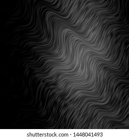 Light Gray vector layout with curves. Abstract illustration with bandy gradient lines. Smart design for your promotions.