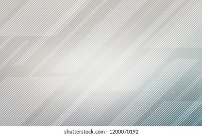 Light Gray vector layout with flat lines. Decorative shining illustration with lines on abstract template. Pattern for ads, posters, banners.