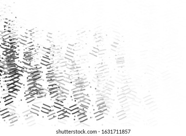 Light Gray vector layout with flat lines. Colorful shining illustration with lines on abstract template. Best design for your ad, poster, banner.