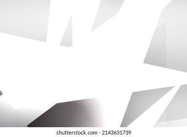 Light Gray vector layout with lines, triangles. Beautiful illustration with triangles in nature style. Background for a cell phone.