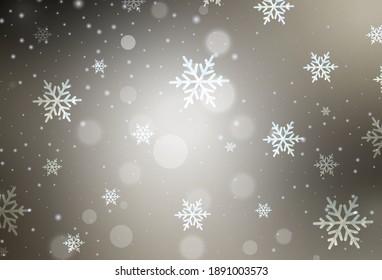 Light Gray vector layout in New Year style. Modern abstract Christmas mood shapes. Template for lettering, typography.