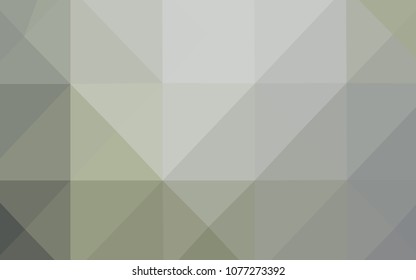Light Gray vector low poly texture. Modern geometrical abstract illustration with gradient. The template for cell phone's backgrounds.