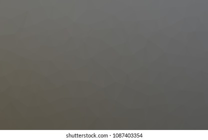 Light Gray vector low poly cover. Triangular geometric sample with gradient.  Brand new style for your business design.