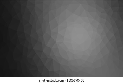 Light Gray vector low poly layout. Creative illustration in halftone style with triangles. Best triangular design for your business.