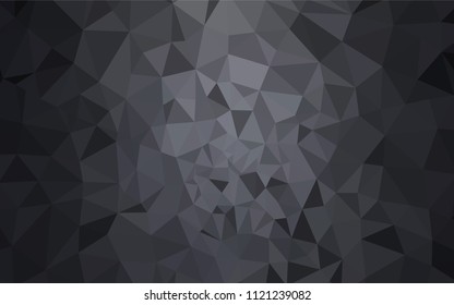 Light Gray vector low poly layout. Triangular geometric sample with gradient.  Polygonal design for your web site.