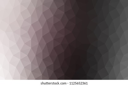 Light Gray vector low poly cover. Triangular geometric sample with gradient.  Triangular pattern for your design.