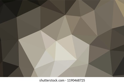 Light Gray vector low poly texture. Geometric illustration in Origami style with gradient.  Pattern for a brand book's backdrop.