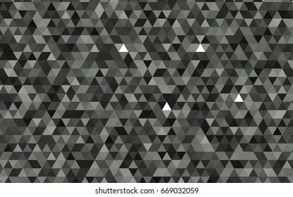 Light Gray vector low poly template. A sample with polygonal shapes. The completely new template can be used for your brand book.