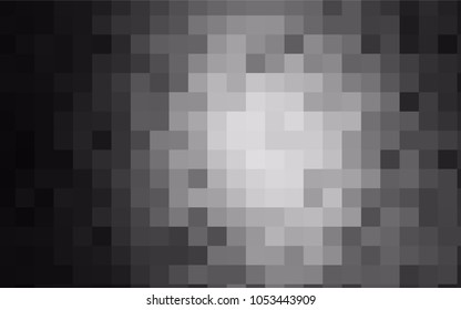 Light Gray vector modern geometrical background. Abstract template. Geometric pattern in square style with gradient.