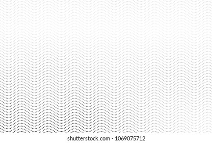 Light Gray vector modern geometrical circle abstract background. Dotted texture template. Geometric pattern in halftone style with gradient. 