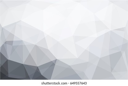 Light Gray vector modern geometrical abstract background. Texture, new background. Geometric background in Origami style with gradient. 