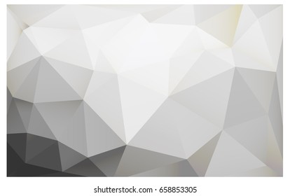 Light Gray vector modern geometrical abstract background. Texture, new background. Geometric background in Origami style with gradient. 
