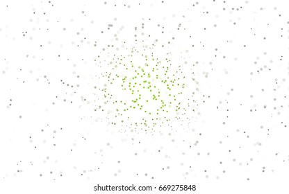 Light Gray vector modern geometrical circle abstract background. Dotted texture template. Geometric pattern in halftone style with gradient. 