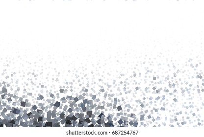 Light Gray vector modern geometrical background. Abstract template. Geometric pattern in square style with gradient.